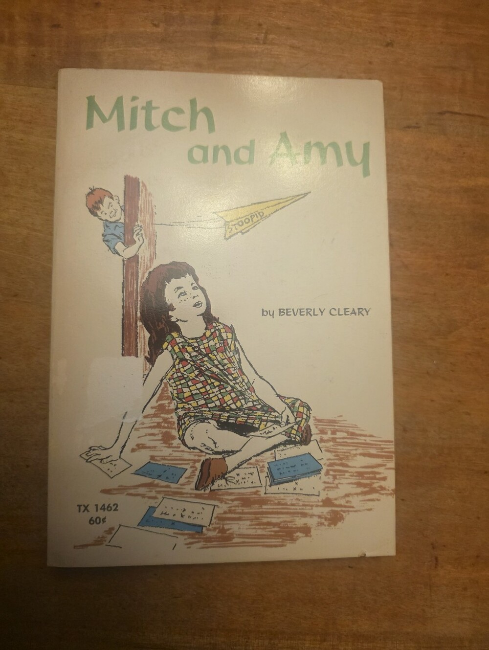 Mitch and Amy Book by Beverly Cleary - Cream Cover with Multicolor Illustration